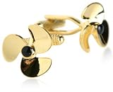 Propeller Cufflinks in Gold