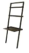 Bailey Leaning Desk with Shelves in Black Finish By Winsome Wood