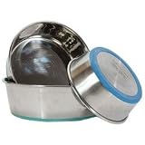 Durapet Premium Stainless Steel Bowl for Dogs and Cats 4.5-qt capacity- 3.27 height x 10.87 width