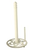 Premier Housewares Cast Iron Kitchen Roll Holder, Cream