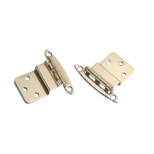 AFI 60718 SeaTeak Boat Solid Brass Offset Hinges (1 2, 2-Pack) by