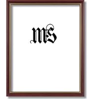11x14 / 11'' x 14'' Frame for Picture Photo or Poster, Solid Wood, Brown & Gold, style #608