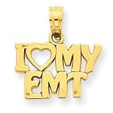 14k I Love My EMT Pendant