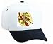 White Cap with thrush, leaf, branch, bird, animal, perching