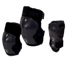 Kinder SCHWARZ 6 tlg. Gr. XS von 25-50Kg Skateboard Inliner Inlineskates Sch�tzer Protektoren SET Arm,-Bein- und Ellenbogensch�tzer