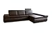 Baxton Studio Carina 2-Piece Brown Leather Sofa Sectionals