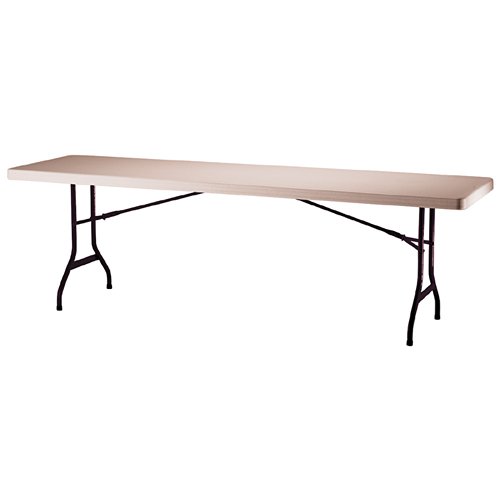 Lifetime 8-Foot Utility Table with 96-by-30-Inch Molded Top, Almond
