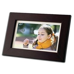 Coby DP700WD 7-Inch Widescreen Digital Photo Frame (Wood Design)