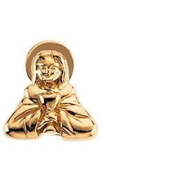 14k Yellow Gold Jesus Lapel Pin 14x12.5mm by JewelryWeb
