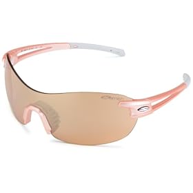 Smith Optics V90 Pink Anodized Frame/Salmon Lens Rimless Sunglasses