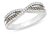 1/4 Carat Chocolate and White Diamond 14K White Gold Ring