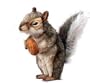 Gray Squirrel 8" by Hansa