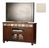 Eagle Industries 62556PLWH 55 in. Tall Entertainment Console - White