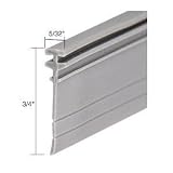 CRL Gray Shower Door Vinyl T Sweep and Seal - 1000 ft long
