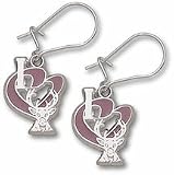 Milwaukee Bucks 1/2 I Heart Logo Enamel Dangle Earrings - Sterling Silver Jewelry
