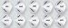 Set of 5 Dices - 10 Sided polyhedral - Word German Numbers