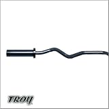 Troy Barbell 4' Black Commercial Quality Olympic Curl Weight Bar TOZ-47B