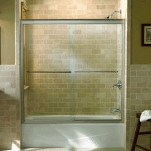 KOHLER K-702202-G54-MX Fluence Frameless Bypass Bath Door, Matte Nickel