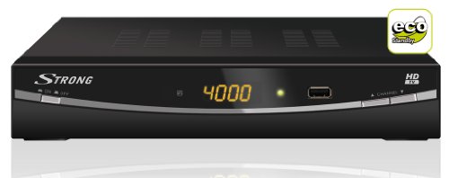 Strong SRT 7002 HD Digitaler Satelliten-Receiver (DVB-S, HDMI, 2 SCART-Anschl&uuml;sse, USB) silber/schwarz