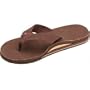 Mens Rainbow Sandals Hemp Double Stack Brown X-Large (11-12)