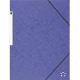 Produkt-Bild: 5star Eckspannmappe A4 390g/qm Karton dunkelblau