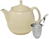 Chantal Tea for Couples Teapot with Stainless Steel Infuser, 1-Quart Capacity, Clear Vanilla