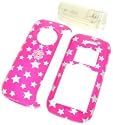 NEW HARD COVER SNAP-ON PROTECTOR CASE (With Belt Clip) for LG ENV VX9900 (Choose from Black Flames, Pink Hawaiian Flower, Pink Hearts, Black Stars, Hot Pink Stars, Blue Hawaiian Flower, Money)