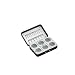 Okuma Traditional Black Aluminum 6 Window Fly Box with Hooks