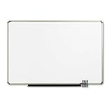Quartet P567T Quartet Euro Frame Dry-Erase Board, Porcelain/Steel, 72x48, WE/Aluminum Frame