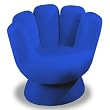 Lumisource Upholstered CHR-MITTMINI-BU Mini Mitt Chair - Blue