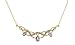 9ct Yellow Gold PNE1691 Ladies Diamond and Amethyst Necklace