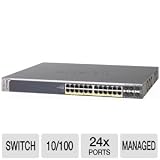 ProSafe 24-Port Stackable Gigabit PoE Managed Switch GSM7228PS