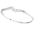 CZ Sterling Silver Bangle