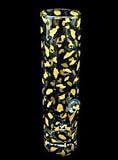 Gold Leopard Design - Hand Painted - Bud Vase - 7.5 inches tall