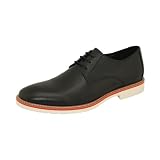 Natazzi Hand Made Italian Napa Calfskin Leather Shoes Mens Plain Toe Oxford Shoe Model Bonn L-6020 Black