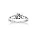 Irish Shamrock Celtic Knot 3-Leaf Clover Sterling Silver Narrow 5mm Pinky Ring (Size 3,4,5,6,7,8,9,10)