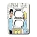 Londons Times Star Wars and Star Trek Cartoons - Spock At Audiologist - Light Switch Covers - 2 plug outlet cover