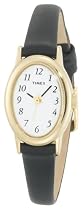 Timex Women's Classic Cavatina Black Leather Strap Watch #T21912