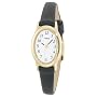 Timex Women's T21912 Classic Cavatina Black Leather Strap Watch