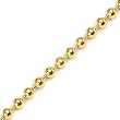 24 Inch 4.5mm-Spikes PVD Gold Over 316L Stainless Steel Ball Necklace