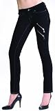 Antique Rivet Cody - Juniors Jeans-27 (JET BLACK)