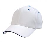 Sandwich Visor Baseball Cap- White/ Royal