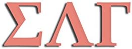 Officially Licensed Sigma Lambda Gamma 8" x 3" Window Decal - Coral