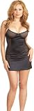 Sexy Plus Size Black Babydoll Sleepwear - Sheer Erotic Lingerie Set