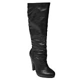 31zetf3hcPL. SL160  Journee Collection Hidden Platform High Heel Slouchy Boot