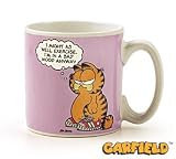 Garfield The Cat Coffee Mug/Cup Classic I Might As Well Exercise, I'm In A Bad Mood Anyway Great Collectible Mug