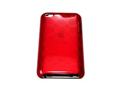 RED iPod touch 4th Generation TPU Cover Bag Case Skin Sleeve with Soft Pouch, Dust Plug and Screen Protector(Also Compatible with 2011 iPod Touch)