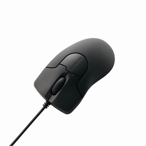 ELECOM USB���[�U�[�}�E�X BLACK GRAST(�X�^���_�[�h�T�C�Y) M-FGULBK3