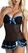 Escante Women's Escante Bow Beautiful Babydoll Chemise - 24347