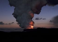 Distant Volcano at Dusk on Hawaii's Big Island - Fine-Art Gicl??e Photographic Print by Brendan Reals
